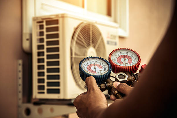 Professional Ductwork Repair technician working in Alden, NY